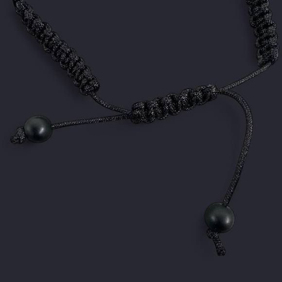 Blue Agate Adjustable Gemstone Bead Bracelet - Picture 5 of 5